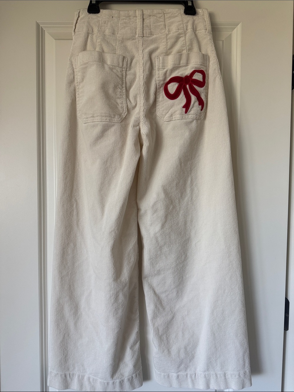 Maeve The Colette Bow corduroy crop wide leg trousers size 25 - Picture 3 of 8